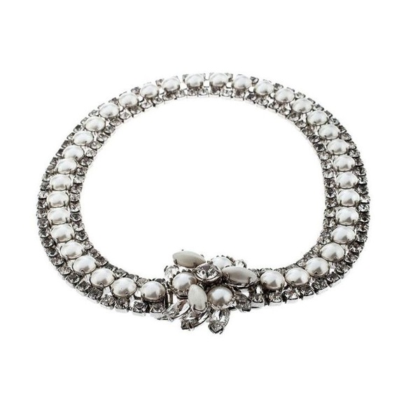 Miu Miu Pearl & Crystal Necklace | Luxury Statement Evening Jewelry | NWOT - Picture 5 of 8